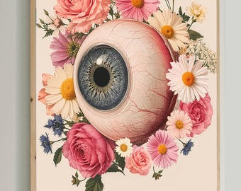 Eye Anatomy Art, Ophthalmology Office Decor, Optometrist Wall Art, Eyeball Anatomy Poster, Eye Doctor Gift, Medical Anatomy Print