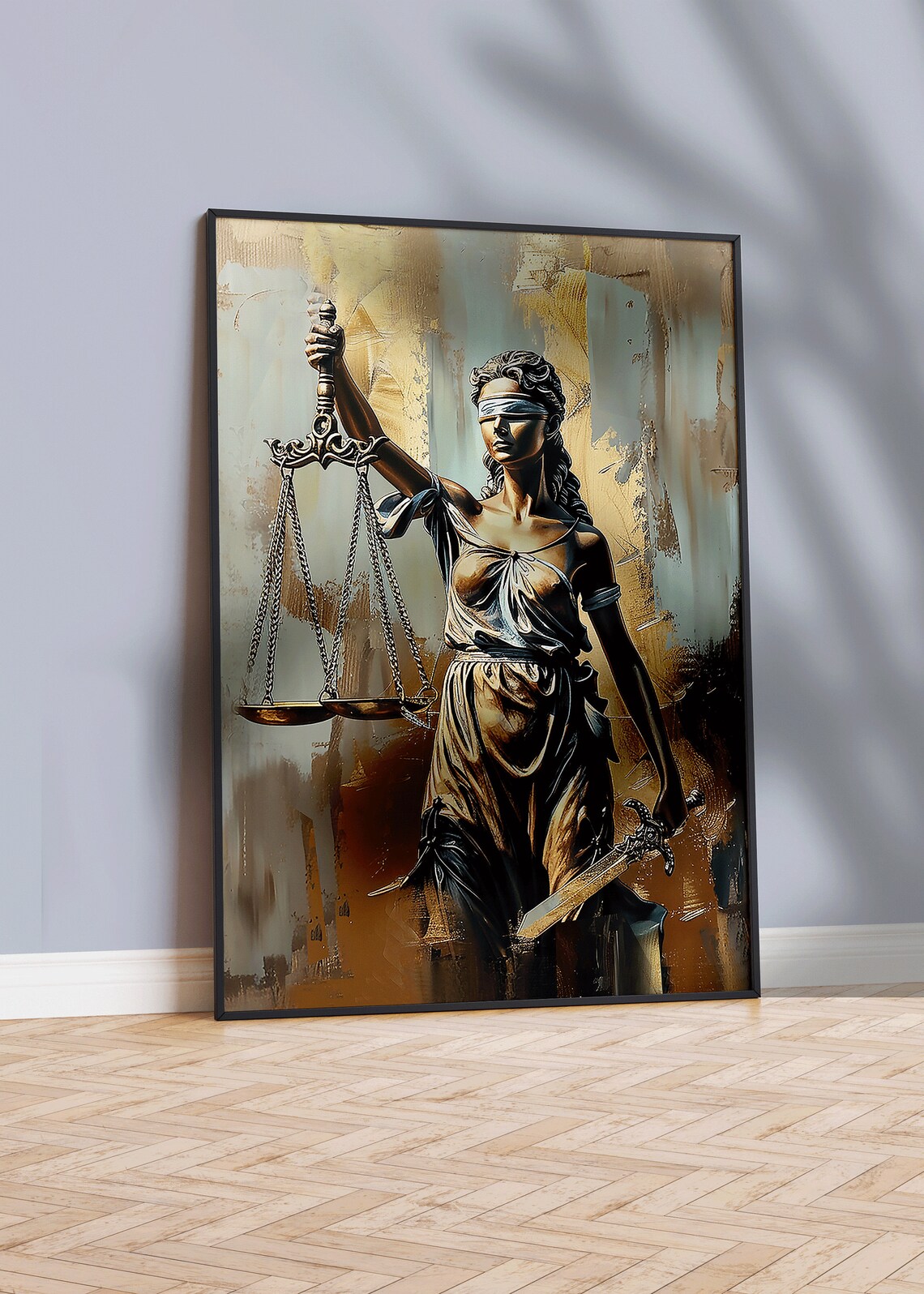 Lady of Justice Art Print: Lawyer Office Decor (digital Download) - Etsy