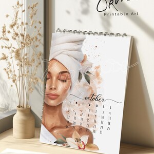 2025 Floral Art Calendar Elegant Monthly Wall Art Calendar for Beauty ...