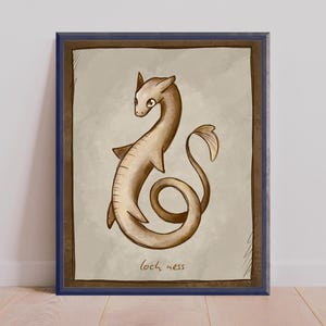 Loch Ness Monster Art Print