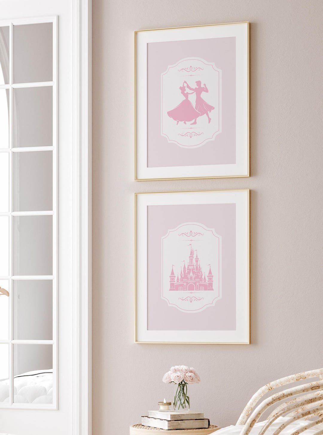 Pink Princess Nursery Wall Art Prints: Baby Girl Room Decor - Etsy
