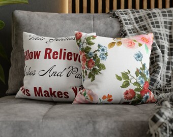 Spun Polyester Square Pillowcase