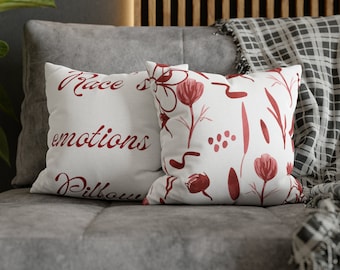 Spun Polyester Square Pillowcase