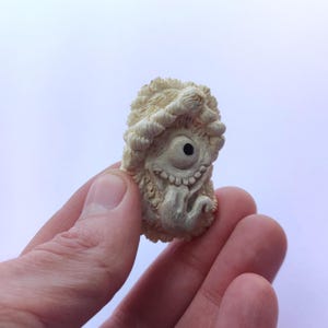 Bakezori Yokai Netsuke, Frog Netsuke, Yokai Netsuke, Demon, Tengu, Oni, Carved Shed Moose Antler, Signed by Artist, Contemporary Netsuke