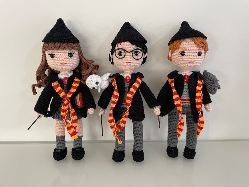 Triplet van Harry Potter-poppen afbeelding 1