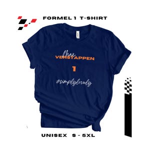 Max Verstappen - T Shirt - Formula 1 - Red Bull - Unisex T-Shirt, &quot;simply&quot;, Max Verstappen 1, Formula One, F1 merch, merchandise, clothing