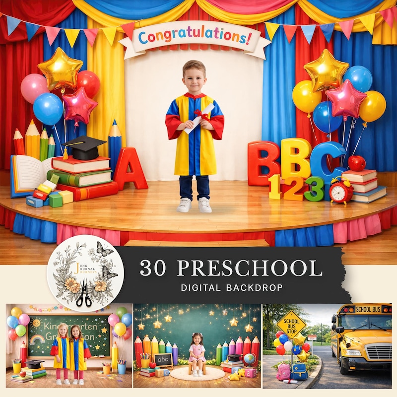 Preschool Graduation Backdrop - Etsy