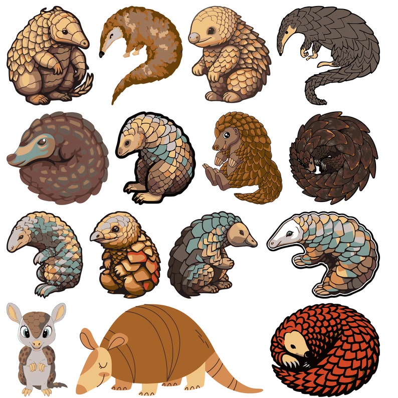 Pangolin Coloring Svg Bundle Baby Pangolin Svg Pangolin Svg Bundle ...