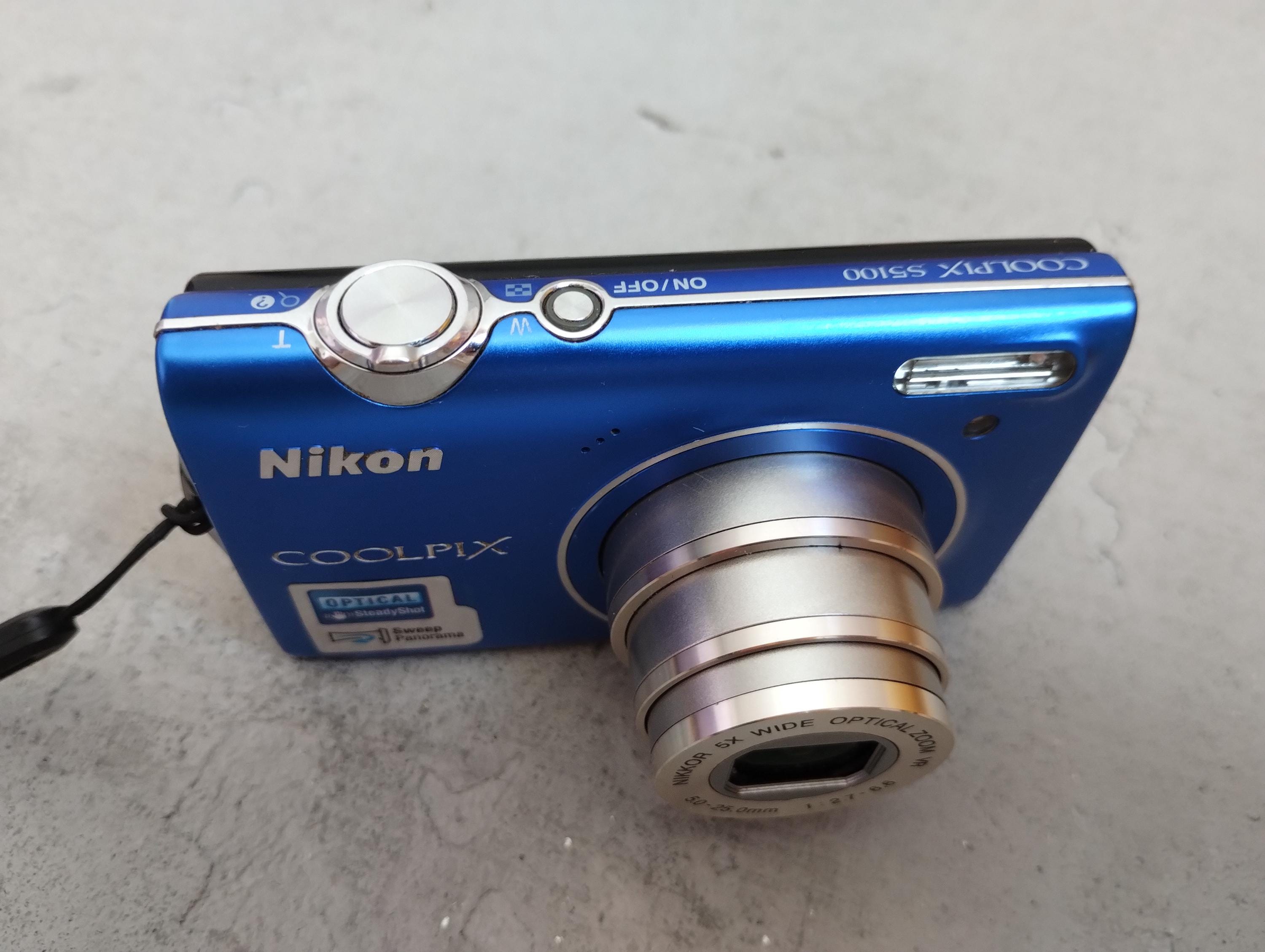 Nikon Coolpix S5100 Digital Camera – Blue – Tested Working - Etsy