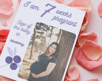 Beautiful pregnancy baby belly bump size canva template cute romatic love couple printable pastel pictures fruit vegetable fetal development