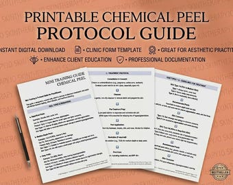 Chemical Peel Protocol Guide | Practitioner Training (Printable PDF)