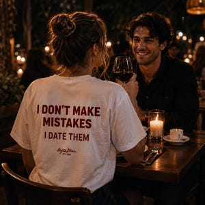Jag gör inga misstag, jag dejtar dem t-shirt | Rolig citat-t-shirt