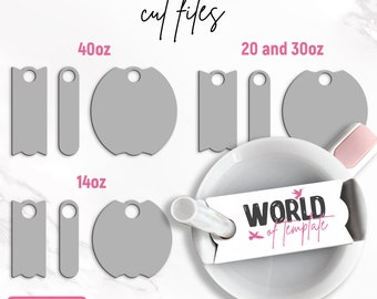 Tumbler Tag Name Svg, 40oz 30oz 20oz 14oz Tumbler Tag Name, Tumbler Topper Lid Name Tag, Laser Cut, Svg For Cricut, Instant Download
