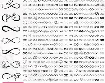 Infinity Symbol Svg, Infinity Svg Bundle, Infinity Svg, Infinity Clipart, Infinity Heart Svg, Infinity Silhouette, Png, Instant Download