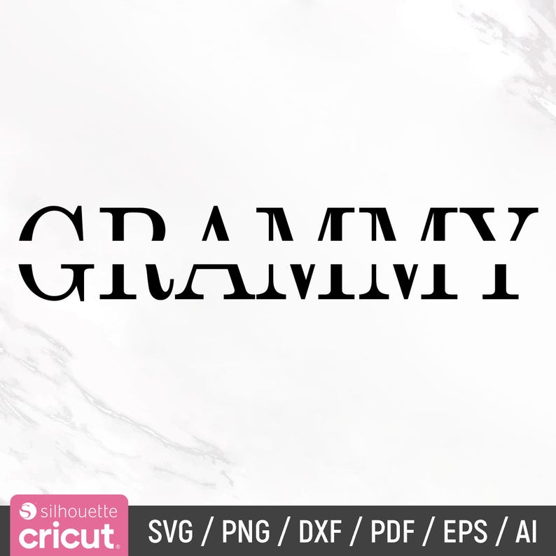 May include: Black and white graphic design with the text "GRAMMY" in a stylized font.