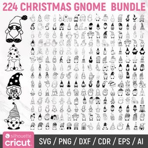 Kerstkabouter Svg-bundel, kabouter Clipart, kabouter silhouet Svg, kabouters Merry Christmas Svg, kabouters Svg, gesneden bestanden, png, Instant Download