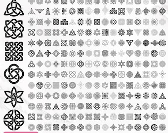 Celtic Knot Svg Bundle, Celtic Knot Svg, Celtic Clipart, Nordic Svg, Celtic Knot Vector, Celtic Knot Silhouette, Cut Files, Instant Download