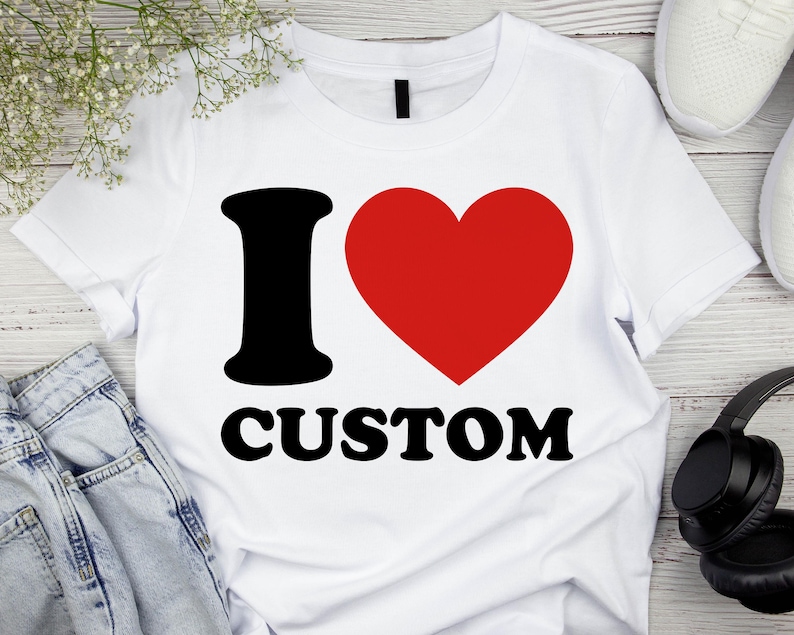 Anpassad Canva-mall för I Love, personlig hjärttext, anpassad text för I Love, redigerbar skjortdesign, anpassad alla hjärtans dag-present, redigerbar Canva bild 4