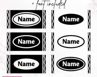 Crayon Svg, Crayon Wrapper Svg, Crayon Letters Svg, Crayon Shirt Svg, Crayon Wrapper Svg, Cut File, Crayon Costume Svg, Cricut, Silhouette