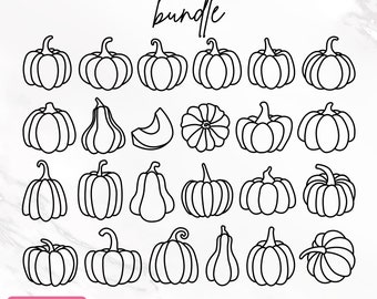 Pumpkin Outline Svg, Pumpkin Svg, Fall Pumpkin Svg, Thanksgiving Svg, Pumpkin Clipart, Cute Pumpkin Svg, Cut Files, Png, Instant Download