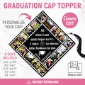 Custom Photo Graduation Cap Topper, Graduation Decoration, Class of 2026, Memory Film Photo Strip Graduation, Grad 2026, DIY, Canva Editable