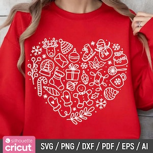Weihnachtsherzform, lustige Weihnachtsherzform, Weihnachtsdeko, Herzform, Weihnachtsliebe, Winterform, Sublimationsdesign, sofortdownload
