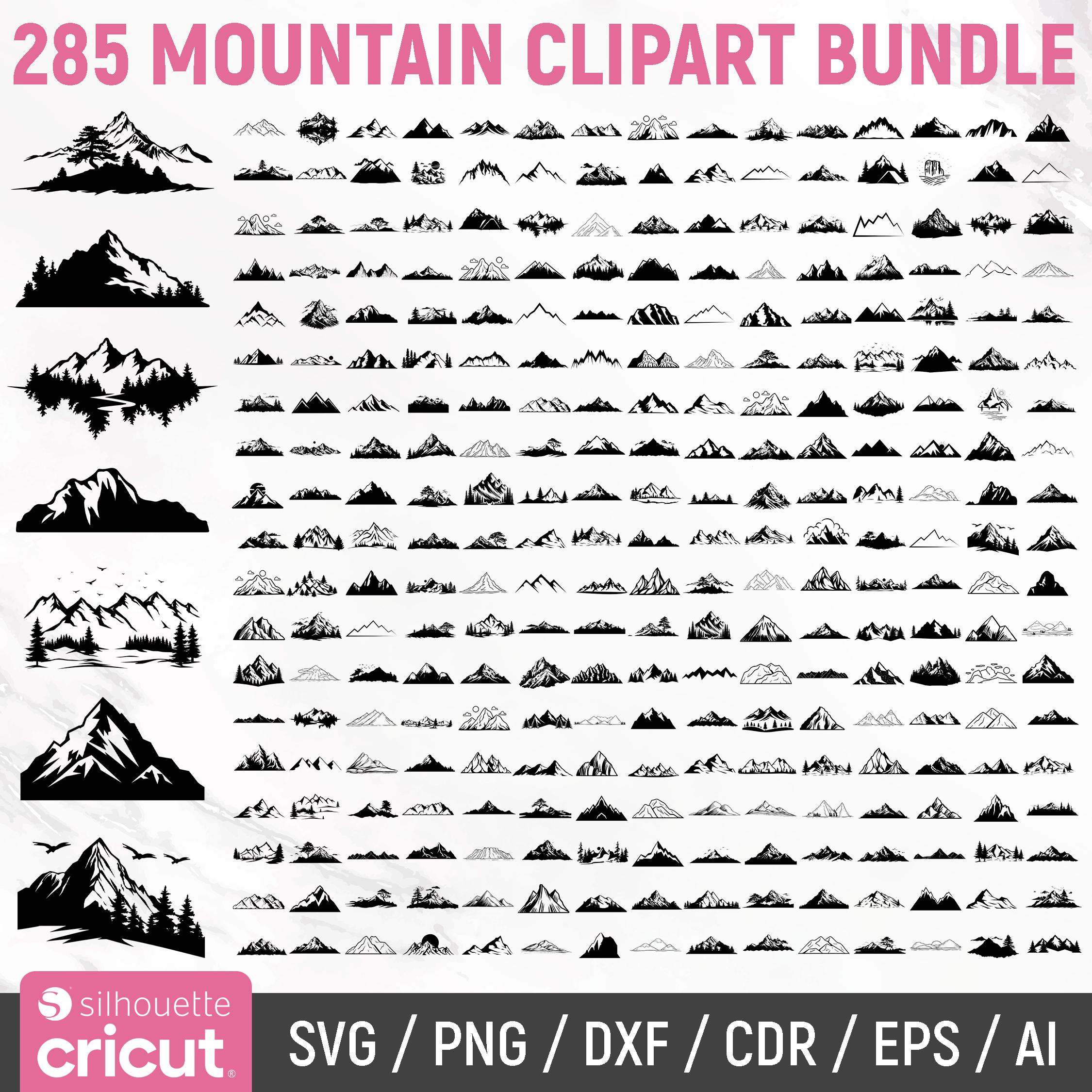 Berg silhouette - Etsy België, image size:2250x2250