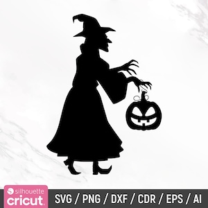 Witch Svg Bundle, Halloween Svg, Halloween Witch Svg, Witch Clipart, Witch Silhouette, Flying Witch Svg, Salem, Cut Files, Instant Download image 9
