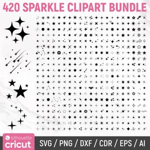 Schein-Svg-Bundle, Schein Png-Bundle, Schein-Clipart, Schein-Stern-Svg, Schein-Silhouette, Stern-Svg, Twinkle-Svg, Schnittdateien für Cricut