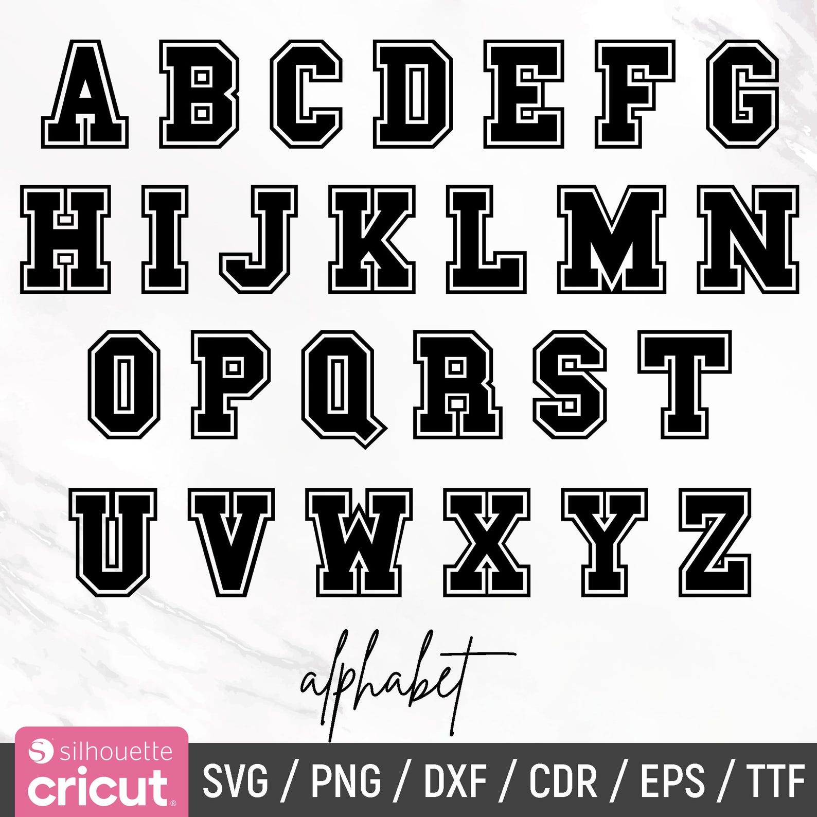 Varsity Font Svg, Jersey Font Svg, Sport Font, College Font, Varsity ...