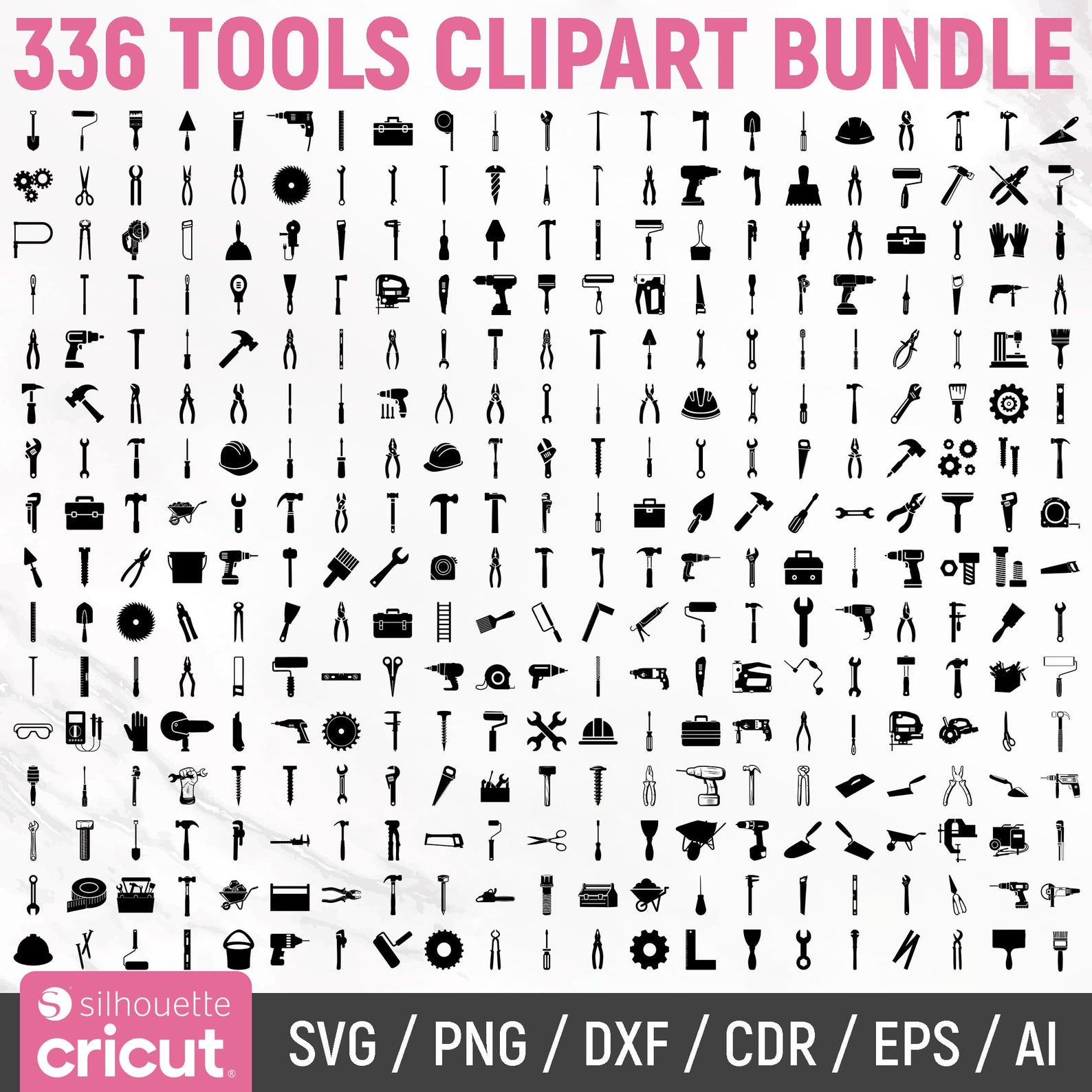 Tools Svg Bundle, Tools Clipart, Mechanic Tools Svg, Handyman Svg ...