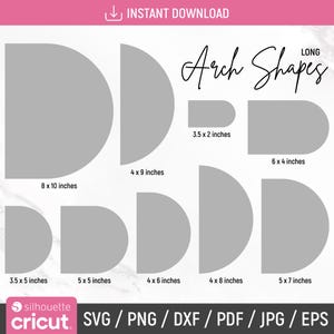 Long Arch Svg Bundle, Arch Wedding Invitation Template, Boho Chiara Arch Svg, Arch Sign Svg, Arch Shape Svg, Arch Invite, Instant Download