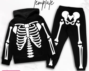 Skeleton Costume Svg, Skeleton Svg, Halloween Svg, Skeleton Bones Svg, Halloween Shirt Svg, Skeleton Silhouette, Cut Files, Instant Download