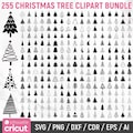 Christmas Tree Svg Bundle, Christmas Svg, Christmas Tree Clipart, Christmas Ornaments Svg, Christmas Tree Silhouette, Png, Instant Download