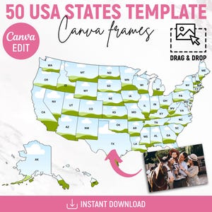 50 cadres en toile personnalisés des États-Unis, cadres en toile des États-Unis, conception individuelle des États-Unis, cadres en toile des États-Unis, bricolage, modifiable par toile