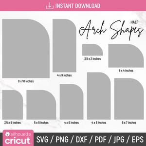 Half Arch Svg Bundle, Arch Wedding Invitation Template, Boho Chiara Arch Svg, Arch Sign Svg, Arch Shape Svg, Arch Invite, Instant Download
