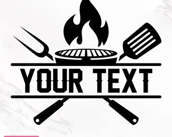 Grelhado SVG, Churrasqueira SVG, Clipart de Churrasco, Monograma de Churrasco SVG, Mestre da Churrascaria SVG, Nome de Texto Personalizado, Pai da Churrascaria SVG, Faça Você Mesmo, Download Instantâneo