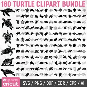 Paquete de SVG de tortuga, SVG de tortuga marina, clipart de tortuga marina, silueta de tortuga marina, SVG de tortuga oceánica, SVG de animal marino, vector, descarga instantánea