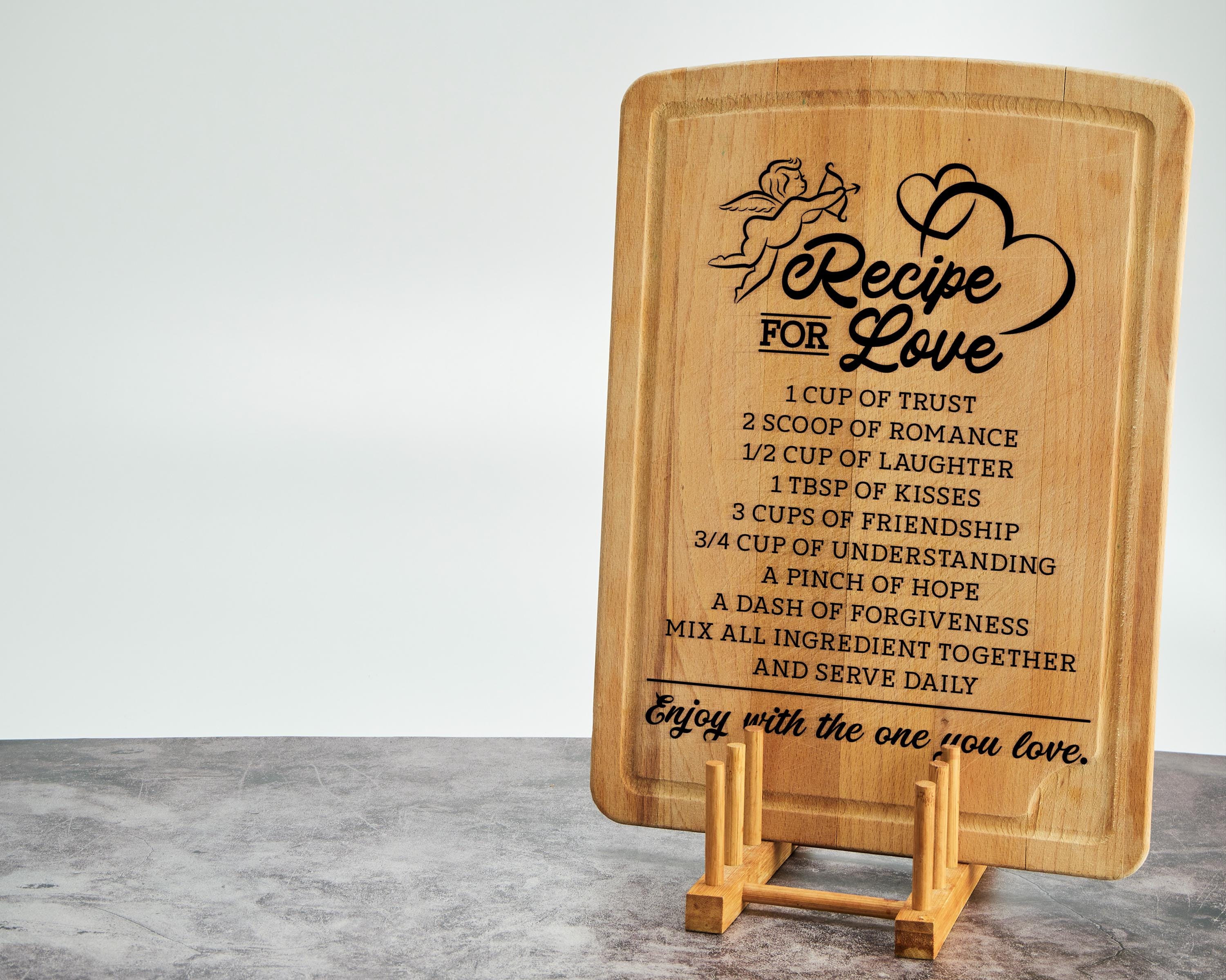 Valentines Recipe, Recipe Svg, Recipe for Love Svg, Holiday Sign Svg ...
