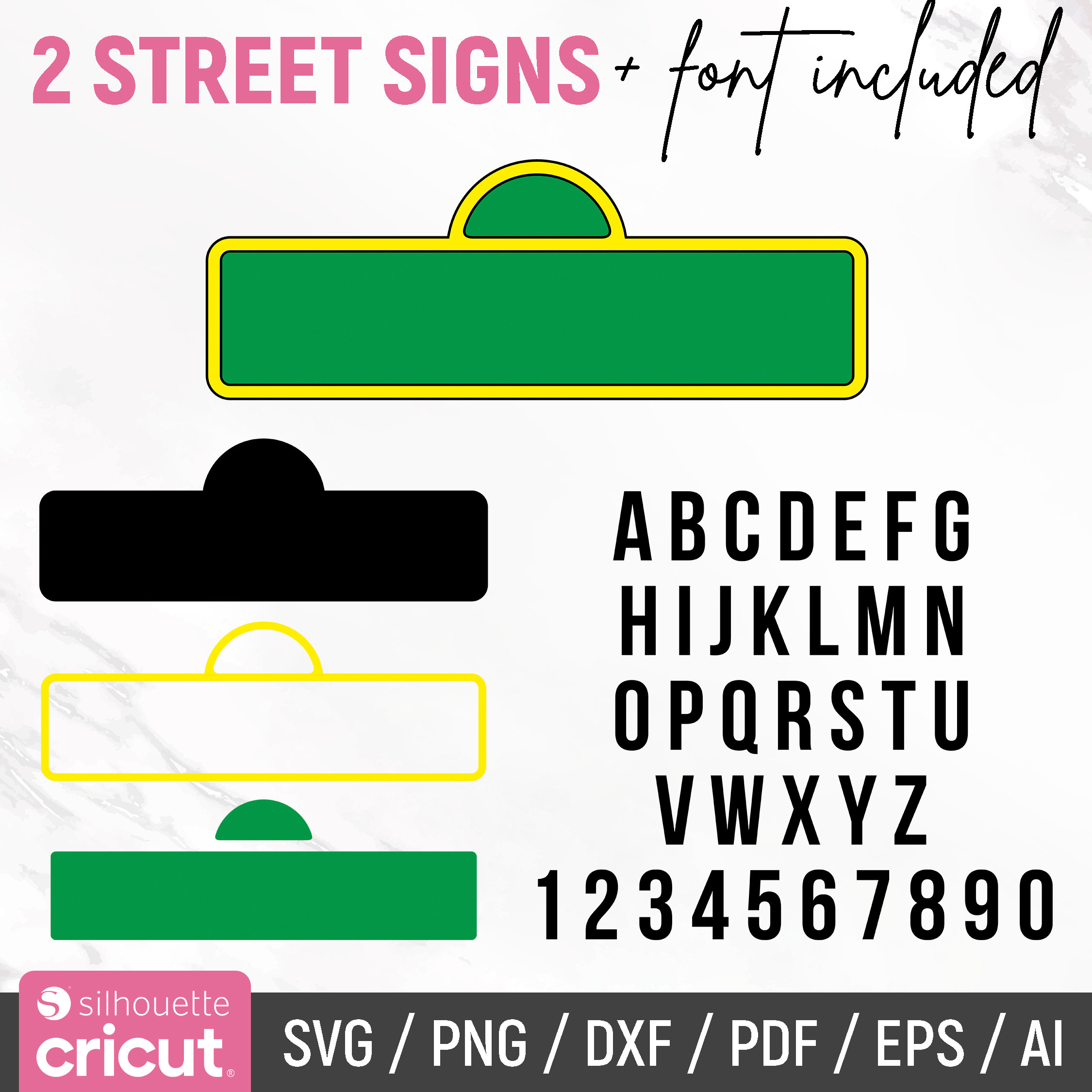 Street Sign Graphics Svg Street Sign Svg, Custom Street Sign, Street Sign Personalize, Street ...