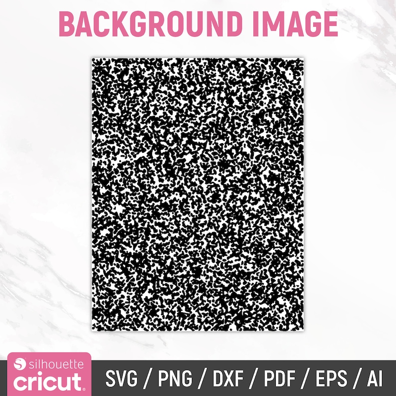 May include: Black and white abstract pattern with small, irregular shapes. The pattern is dense and creates a textured effect.