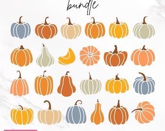 Pumpkin Svg Bundle, Pumpkin Svg, Fall Pumpkin Svg, Thanksgiving Svg, Pumpkin Clipart, Cute Pumpkin Svg, Cut Files, Png, Instant Download