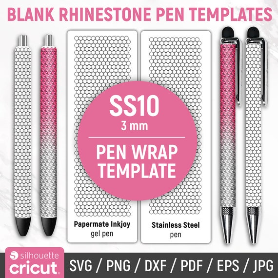 Rhinestone Pen Pattern, Bundle, Rhinestone Pen Blank