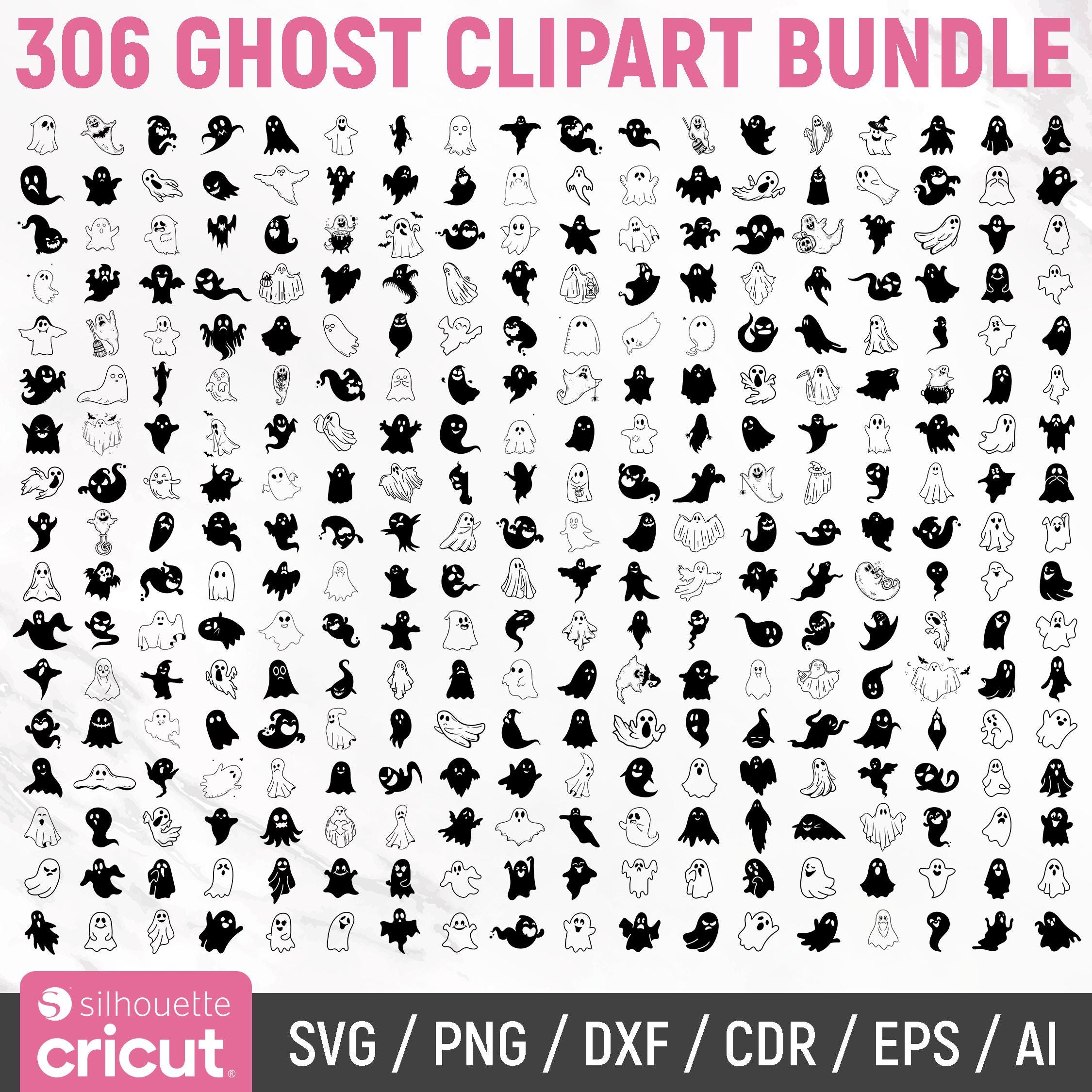 Pattern Ghostsvg Ghost Svg Bundle, Ghost Clipart, Ghost Outline, Ghost Silhouette, Ghost ...
