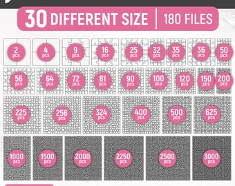 Puzzle Svg Templates, Jigsaw Puzzle Svg, Puzzle Cut template, Puzzle Piece Svg, Laser Cut Puzzle Svg, Puzzle Pieces, Glowforge Puzzle Files