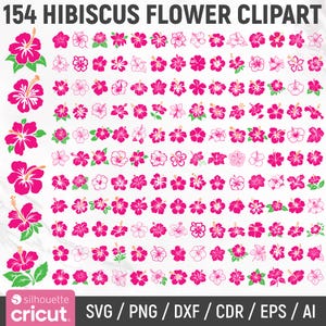 Hibiskus-Svg-Bundle, Hibiskus-Blume-Svg, Hawaii-Blume-Svg, Hibiskus-Blume, Hibiskus-Svg-Bundle, Blumen Clipart, Schnittdateien, sofortiger Download