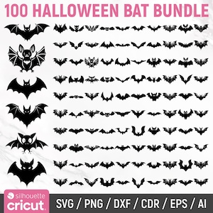 Bat Svg Bundle, Halloween Bat Svg, Halloween Bat, Night Bat Svg, Halloween Svg, Bat Clipart, Vampire Bat Svg, Cut Files, Instant Download