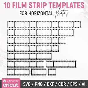 Film Strip Svg, Movie Filmstrip Svg, Picture Frame Svg, Cinema Vintage Svg, Negative Film Strips, Film Strip Photo Frame, Instant Download
