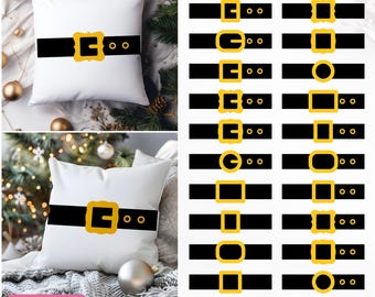 Cintura di Babbo Natale in formato SVG, Pacchetto, Fibbia per cintura in formato SVG, Cintura da elfo in formato SVG, Cintura da folletto in formato SVG, Cintura di Babbo Natale in formato SVG, Natale in formato SVG, Cricut, Download istantaneo