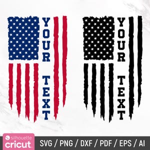Bandeira americana personalizada em SVG, Bandeira dos EUA em SVG, Clipart da bandeira dos EUA, Bandeira americana em PNG, Arquivo Cricut da bandeira dos EUA, Svg patriótico, Download instantâneo